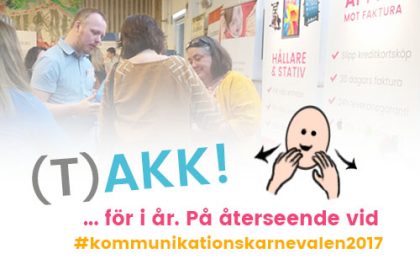 Tack för besöken på Kommunikationskarnevalen 2016!